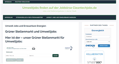 Desktop Screenshot of cleantechjobs.de